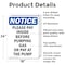 Signmission Please Pay Inside Before Pumping, 18 in W x Rectangle, Aluminum OS-2PACK-NS-A-1824-V-17548 - alternate 3